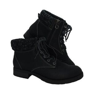 Sporto Womens Pre-owned Black & Gray Zip Up Boots - sz. 7M - REAL BEAUTIES!!